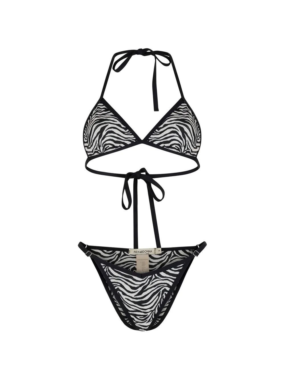 PARAMIDONNA Bikini Lilia con stampa - Nero