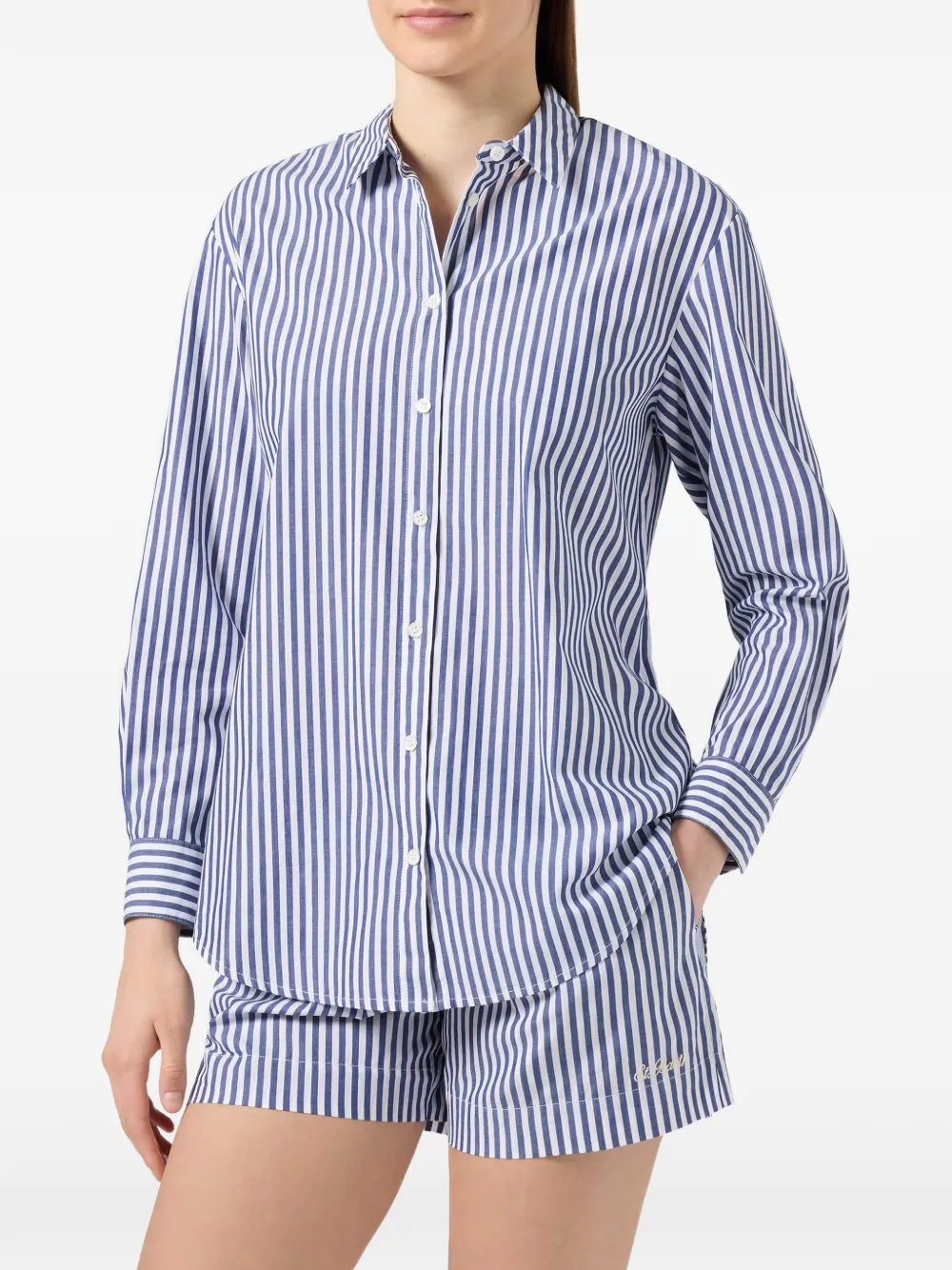 MC2 Saint Barth Brigitte gestreept shirt Blauw