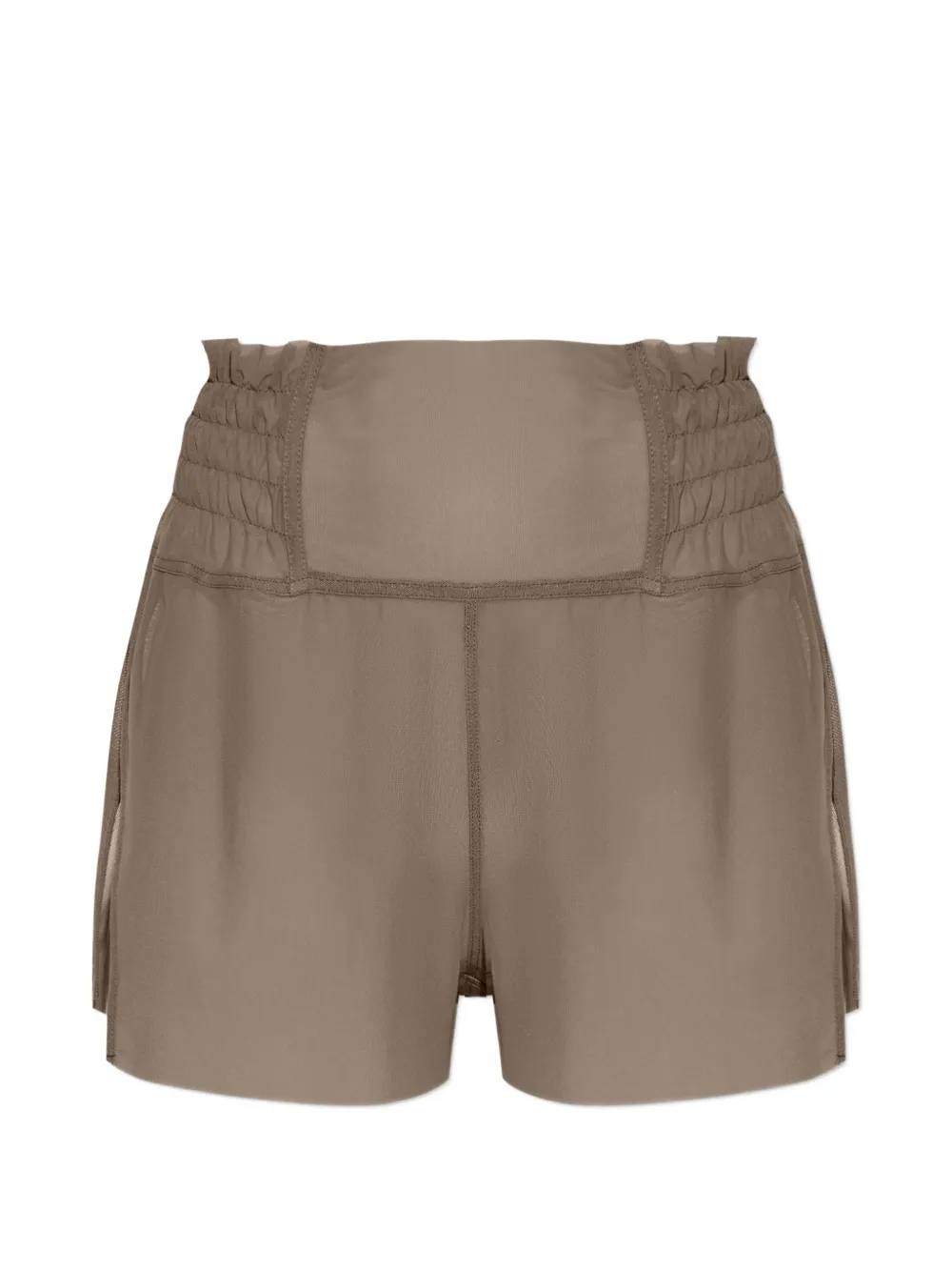 Rick Owens shirred-detail shorts - Marrone