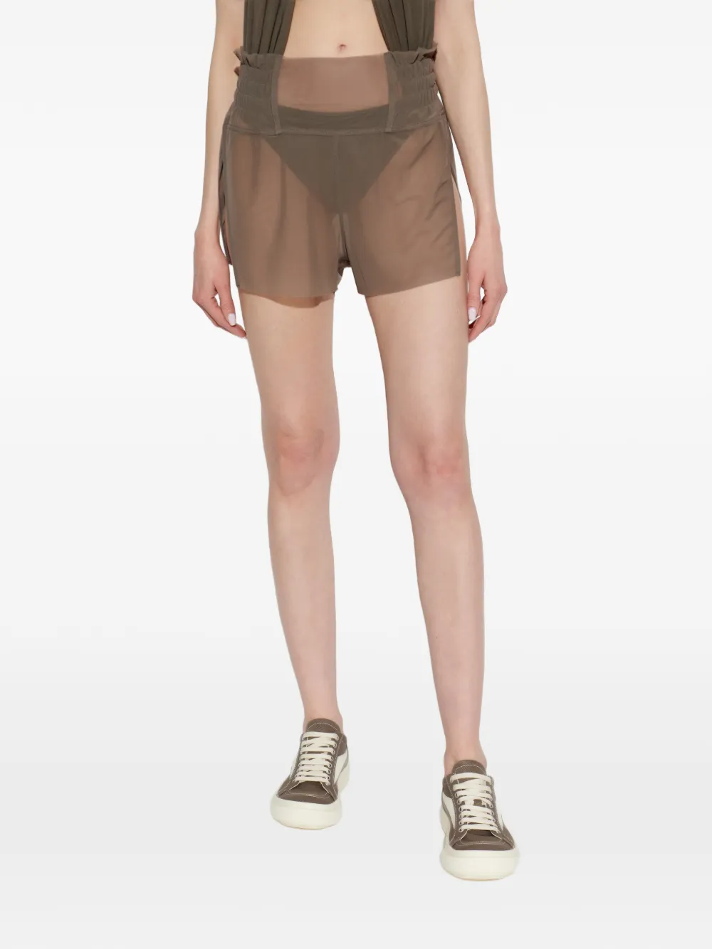 Rick Owens Shorts met gelaagd detail Bruin