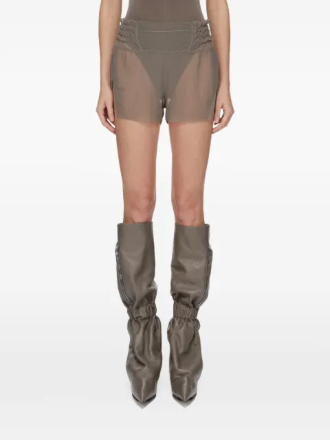 Rick Owens shorts con detalle fruncido