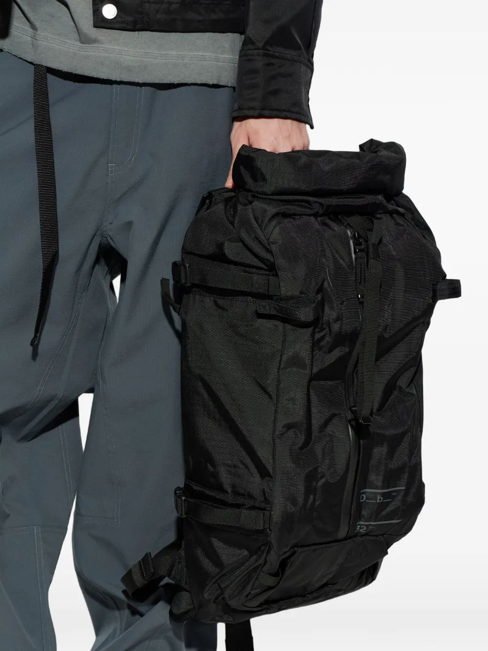  Db 32l Snow Pro Rolltop Backpack - Black 