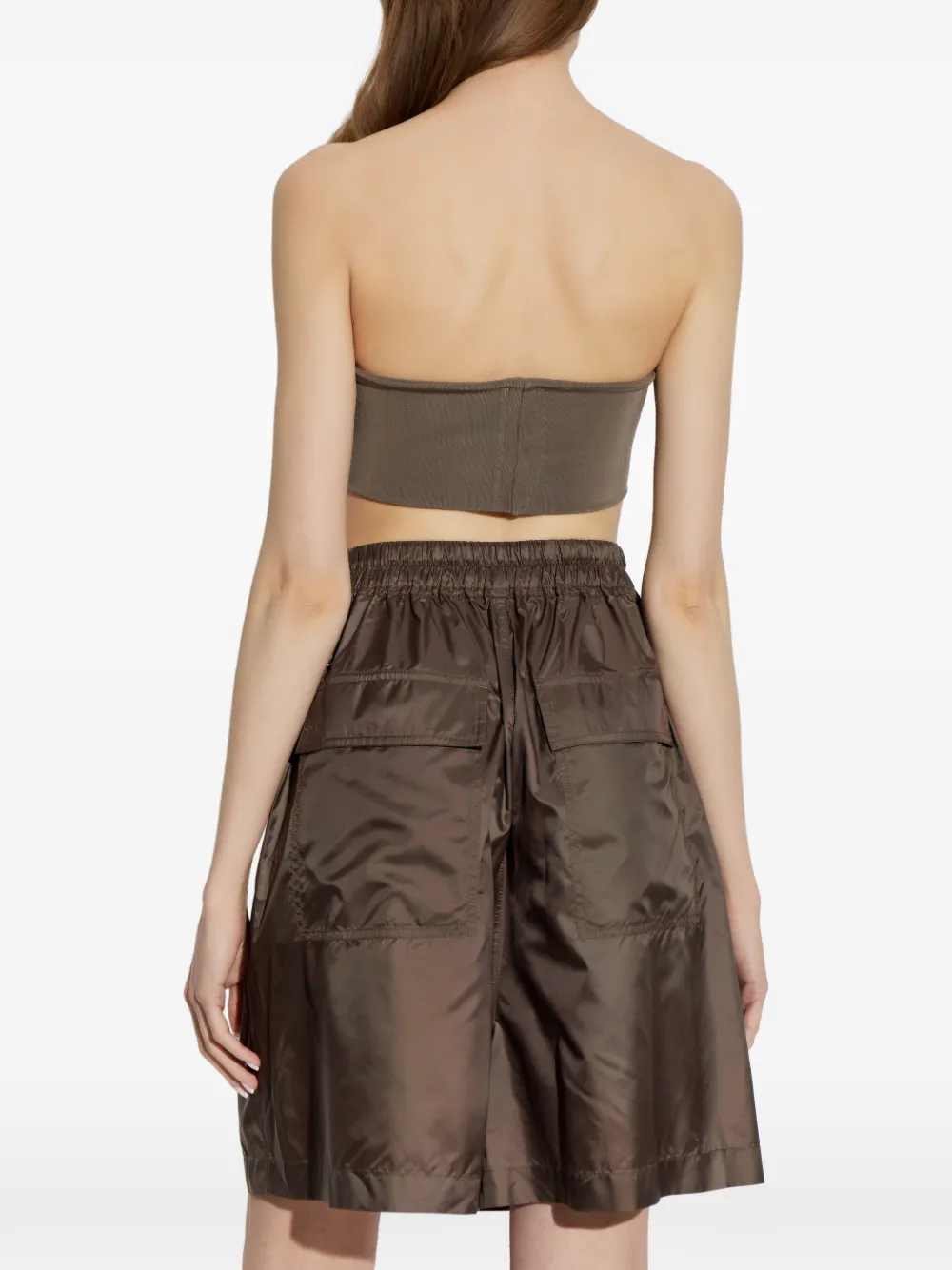 Rick Owens Ribgebreide top Bruin