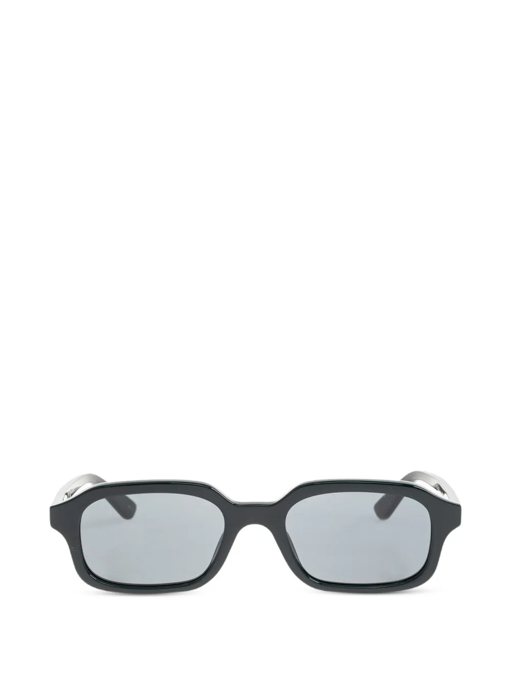 Alexander McQueen rectangle-frame sunglasses - Verde