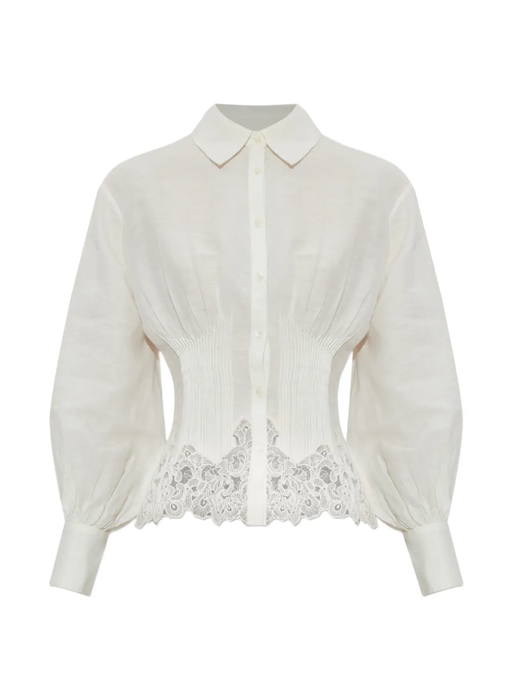 AllSaints Camicia Carol con finitura in pizzo - Bianco