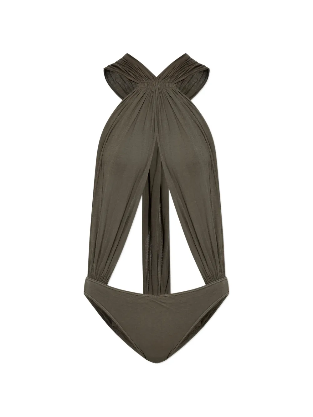 Rick Owens draped-design body - Verde