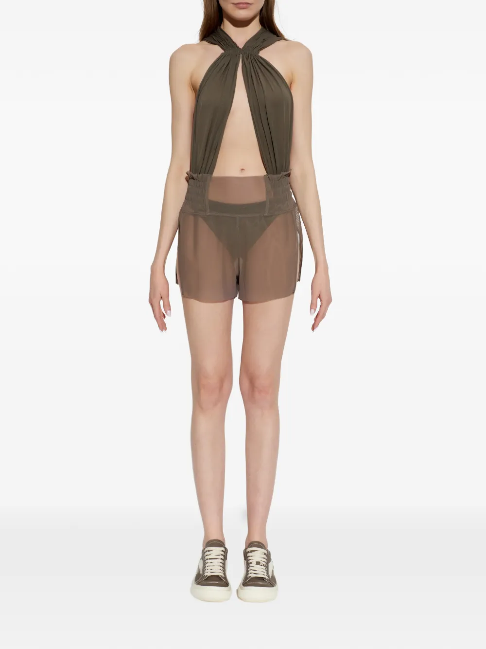 Rick Owens Gedrapeerde body Groen