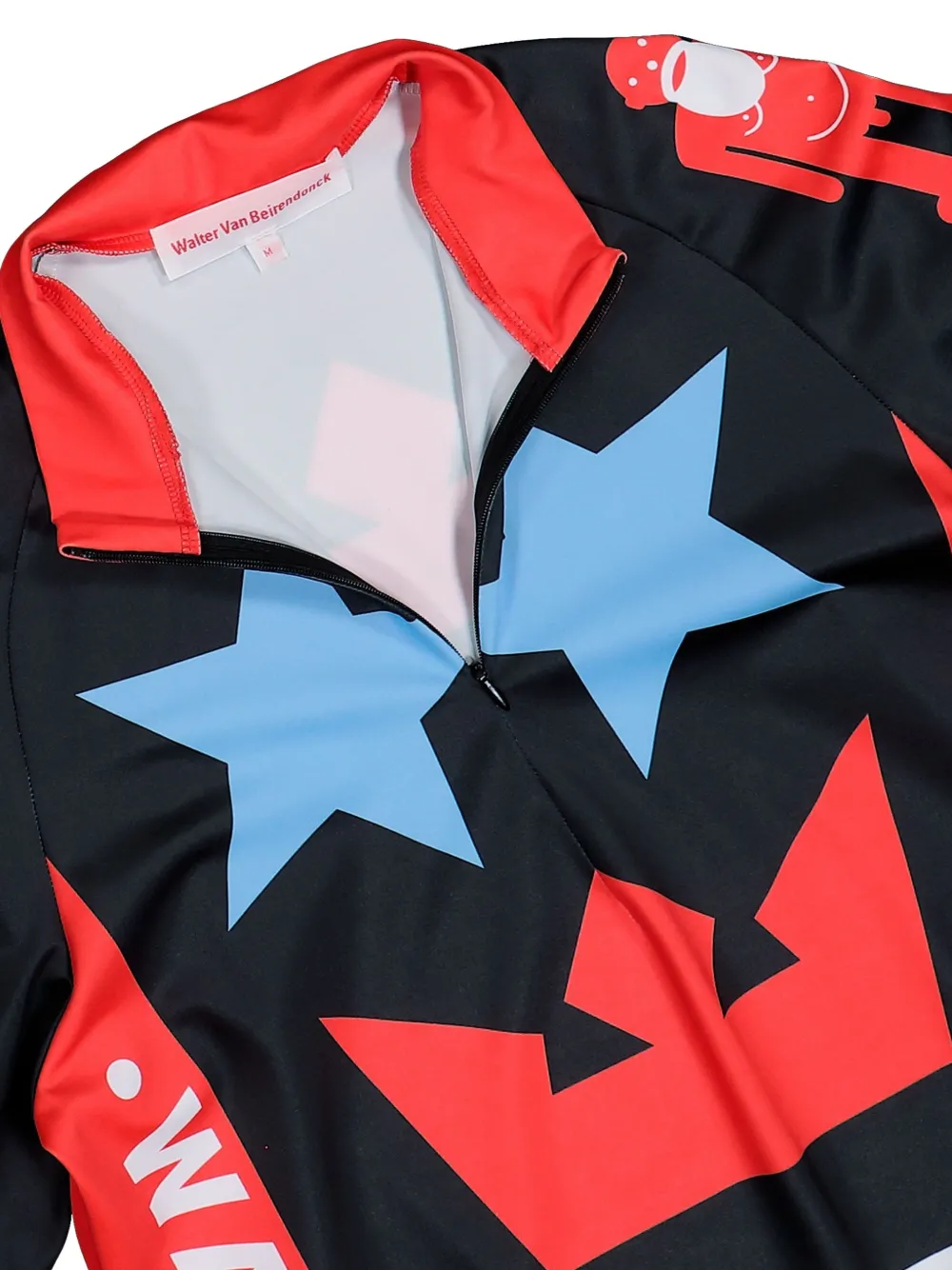Walter Van Beirendonck Fietstop met elastische afwerking Zwart