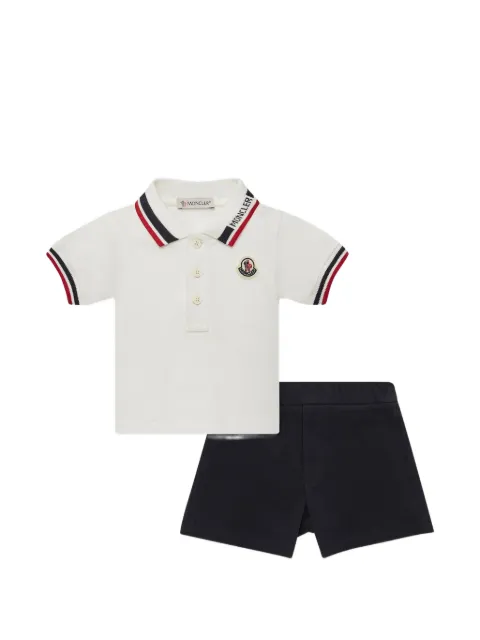 Moncler Enfant logo-patch shorts (set of two)