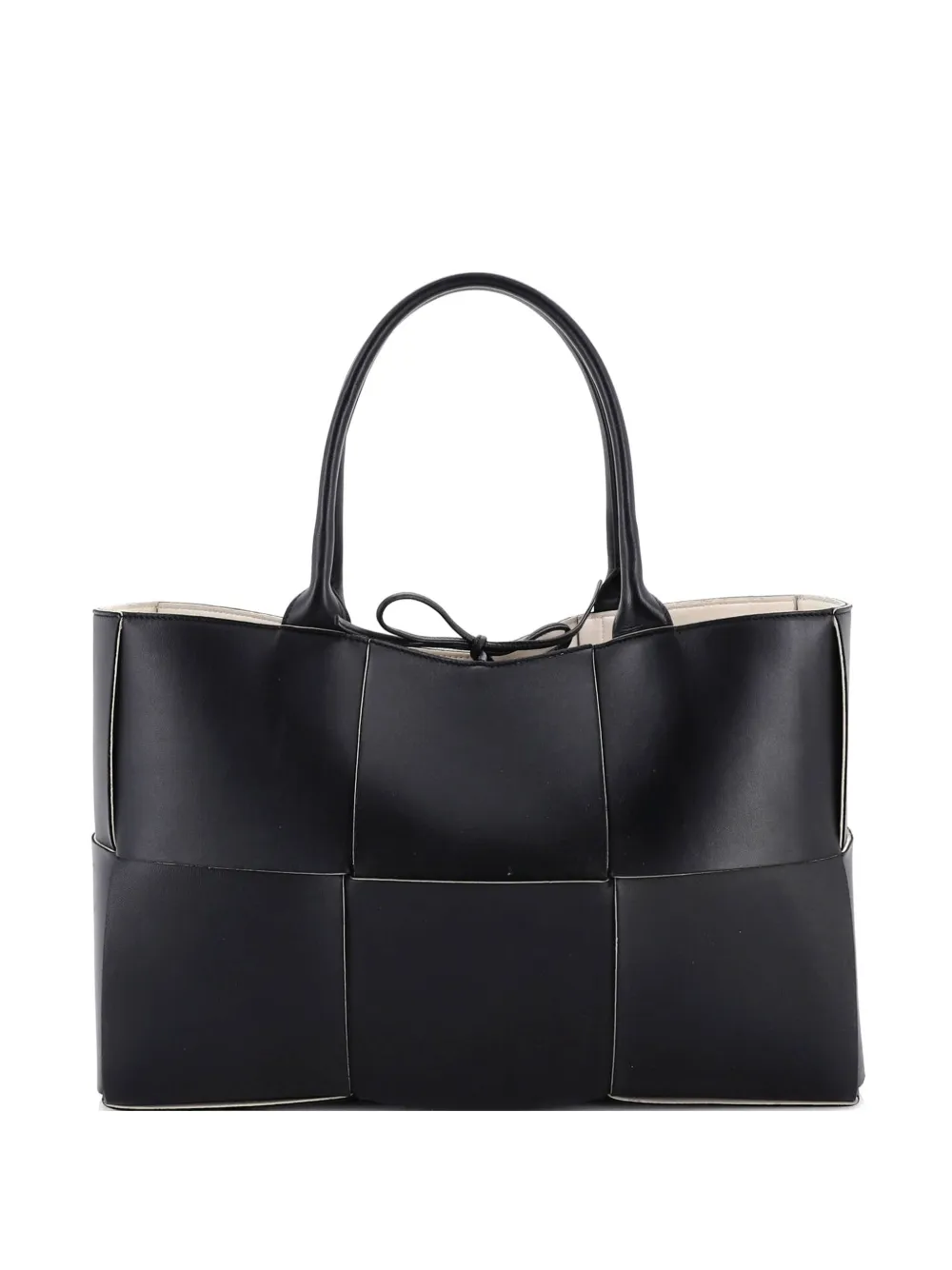 Bottega Veneta Pre-Owned Arco Maxi Intrecciato Leather Medium tote bag - Nero