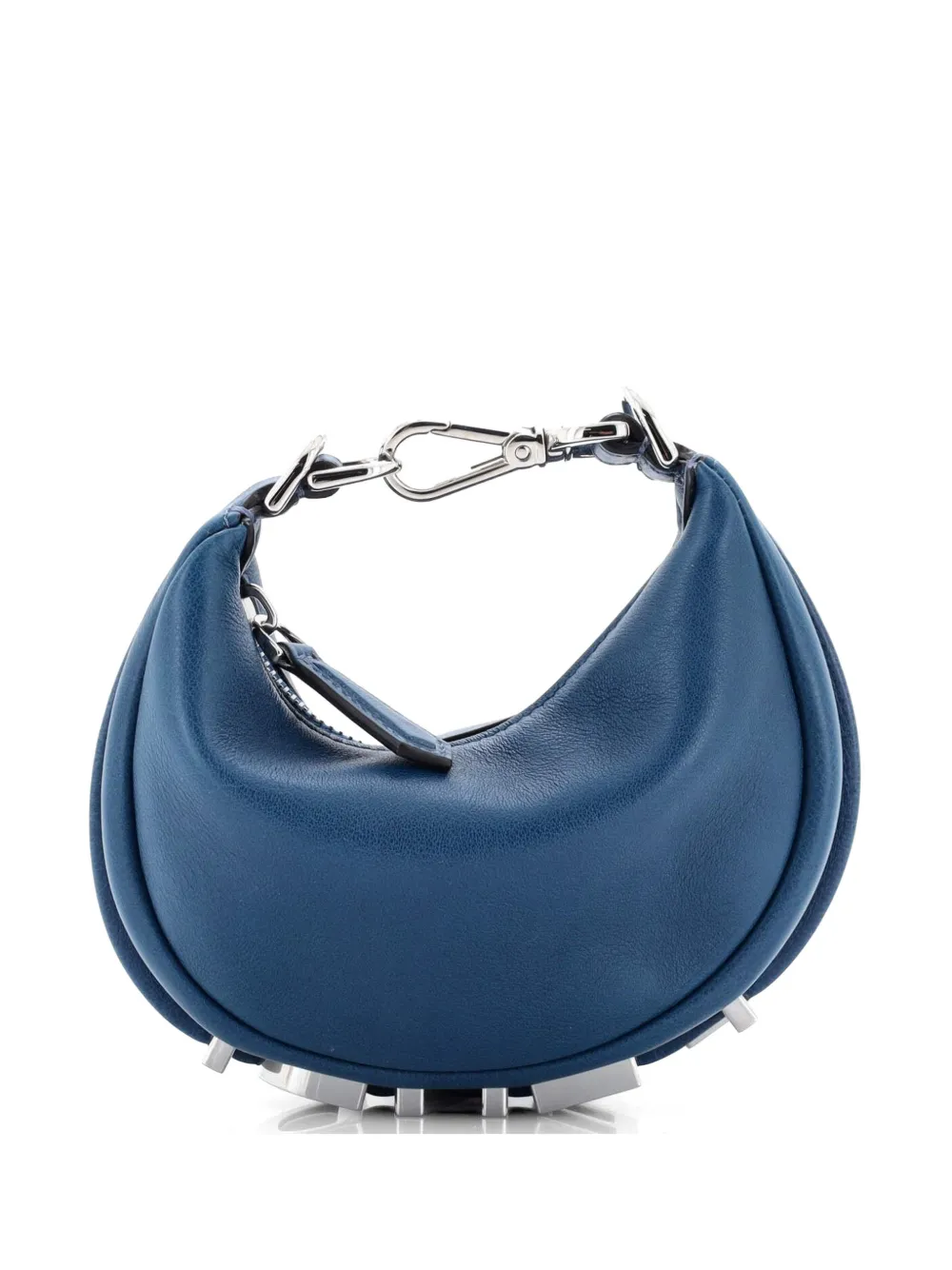 Fendi Pre-Owned Fendigraphy Bag Leather Nano hobo bag - Blu