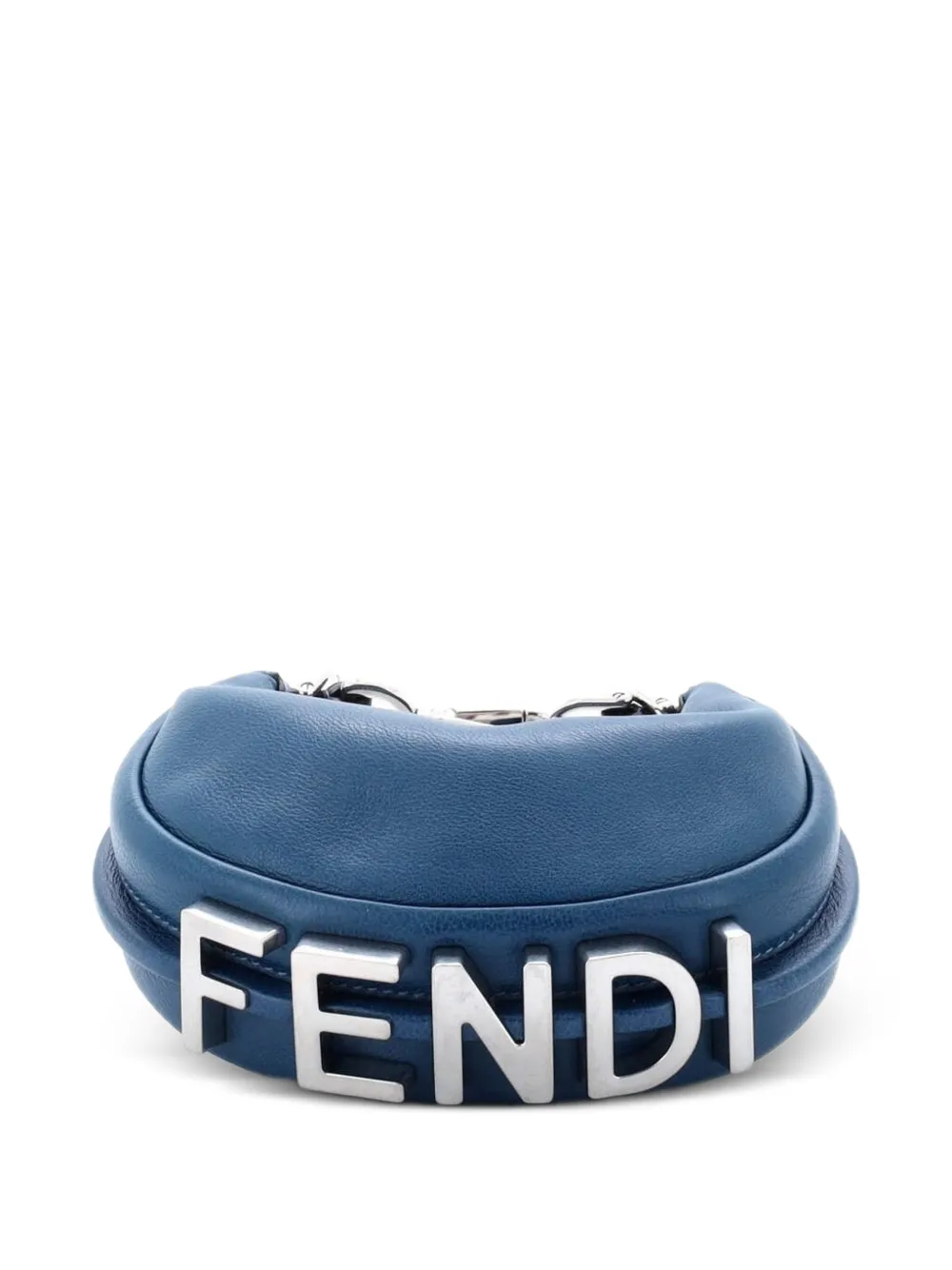 Fendigraphy Bag Leather Nano Hobo Bag