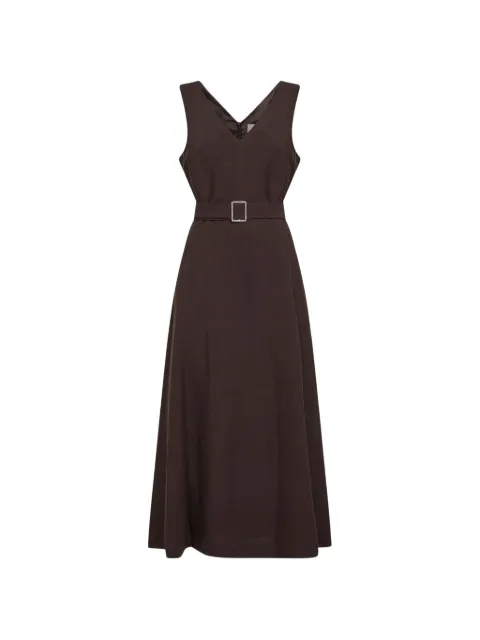 Blanca Vita V-neck belted midi dress