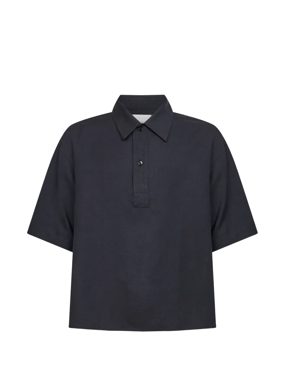 Studio Nicholson Lemmer two-button short-sleeve polo shirt - Blu