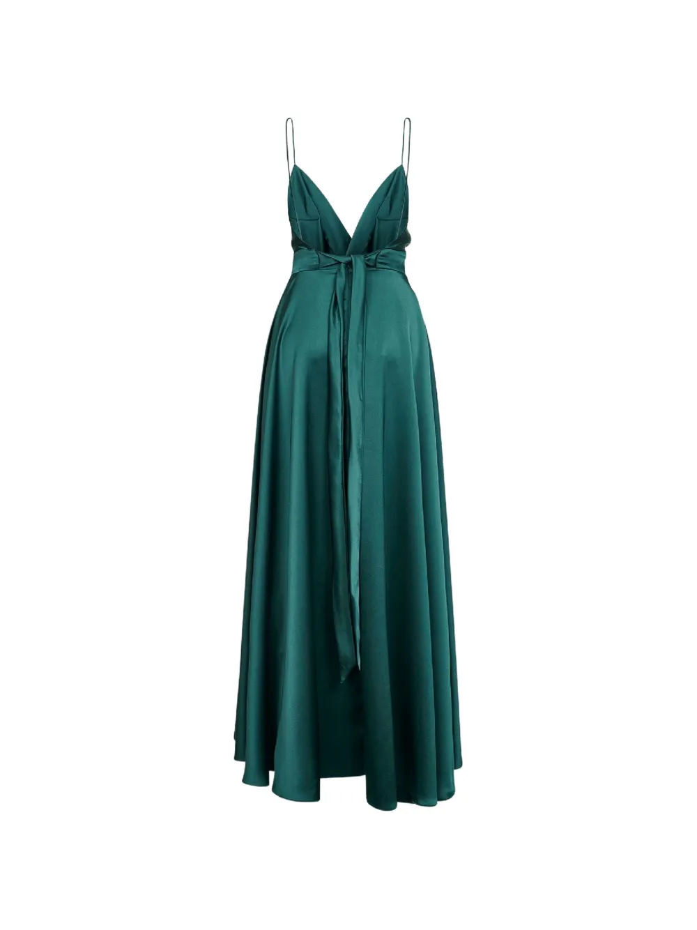 Blanca Vita Gedrapeerde jurk met open rug Groen
