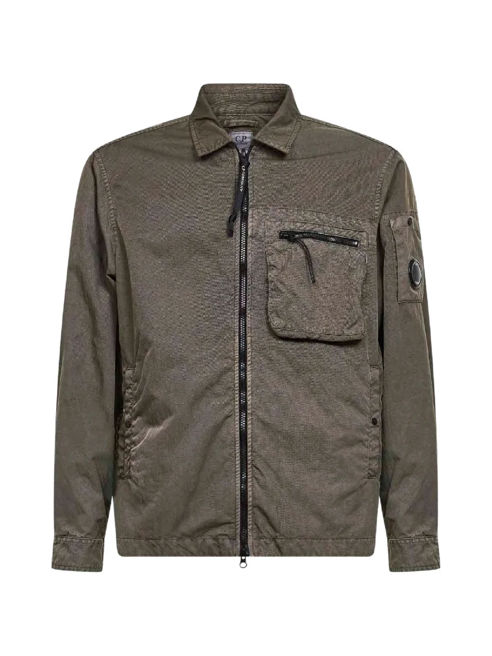 C.P. Company Panama-R ziped chest-pocket jacket - Verde