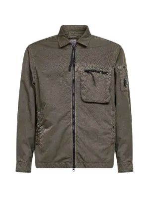 ジャケット・アウター stone  WAPPEN POCKET SHIRT JACKET Stone Island ジップ フラップポケット シャツジャケット | ブラウン
