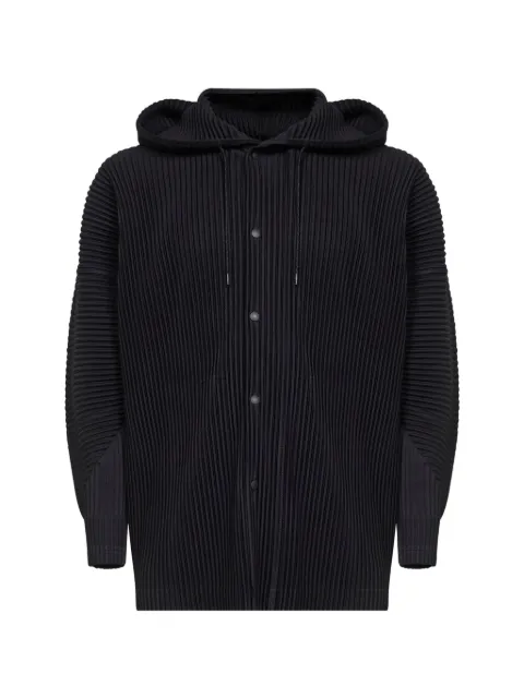 Homme Plissé Issey Miyake pleated-design hooded jacket
