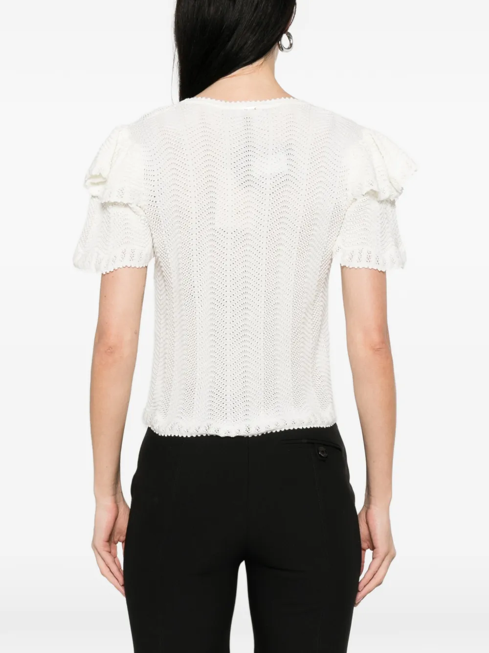 TWINSET T-shirt met ruches Wit