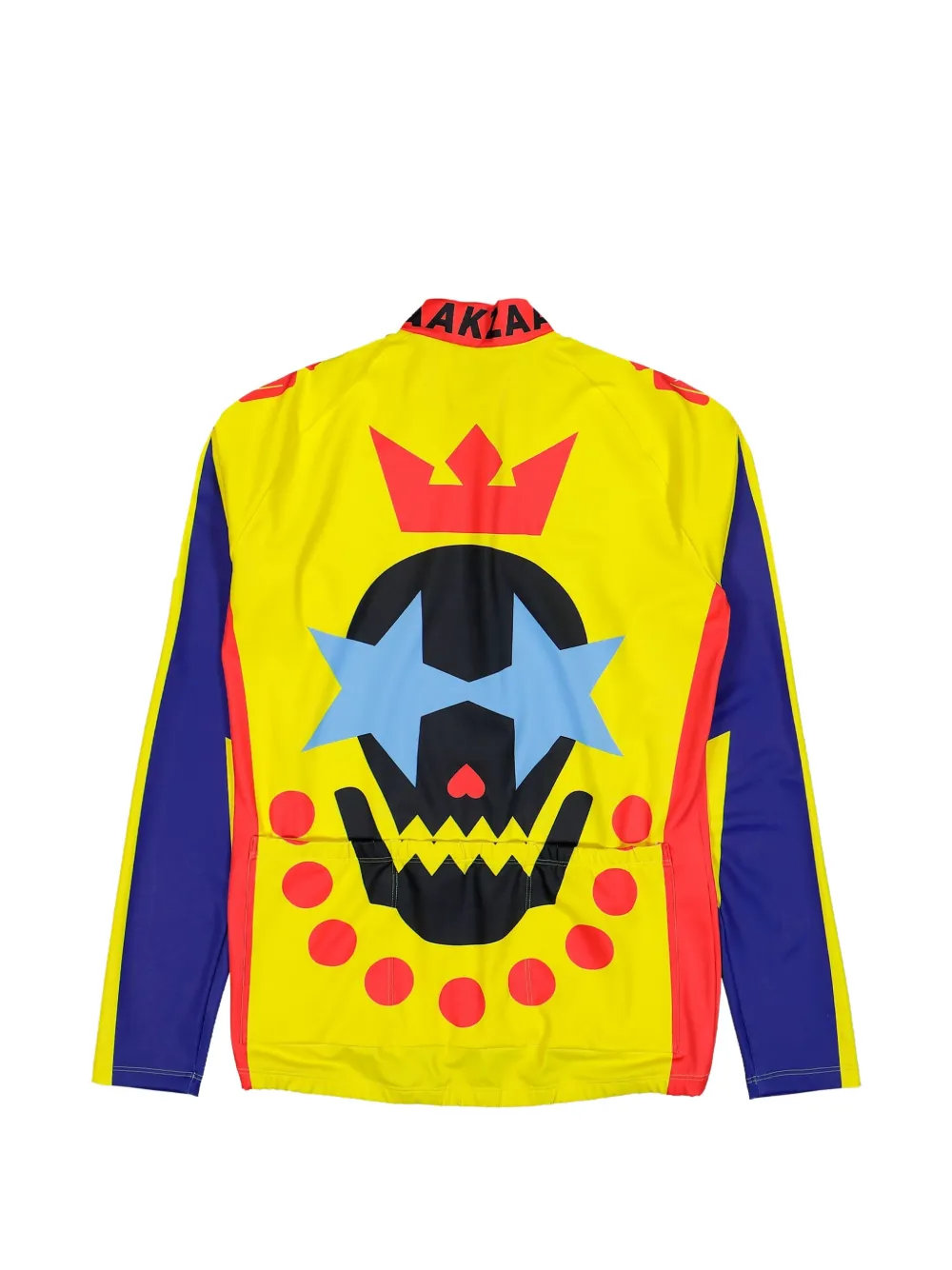 Walter Van Beirendonck Waakzaam top met rits en grafische print Geel