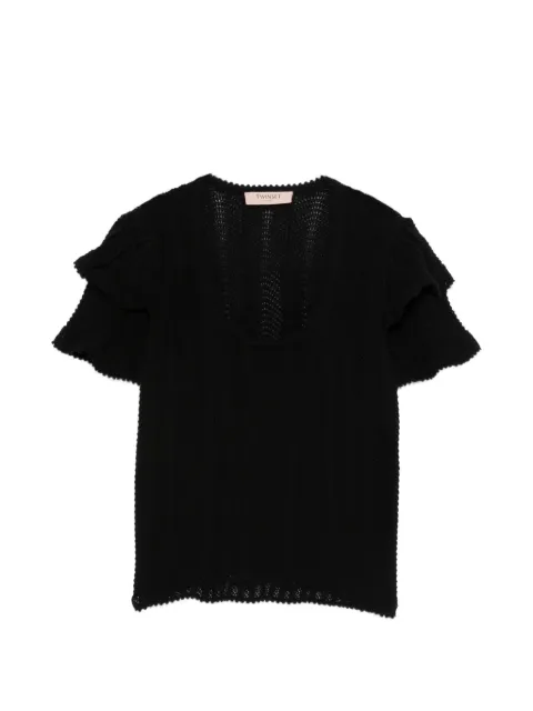 TWINSET ruffled-trim T-shirt