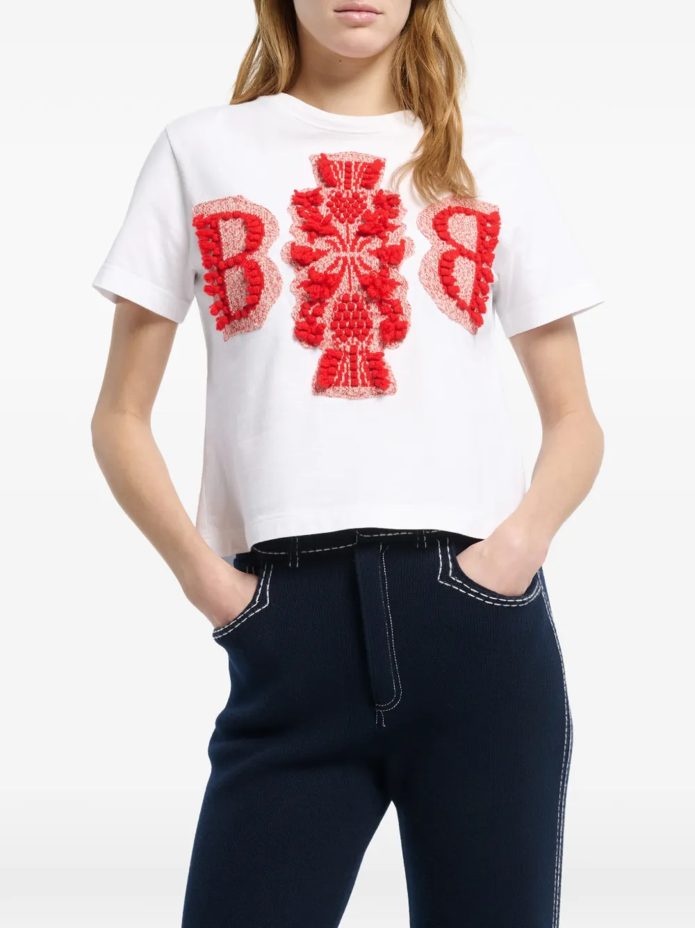 Barrie Logo-patch T-shirt In White