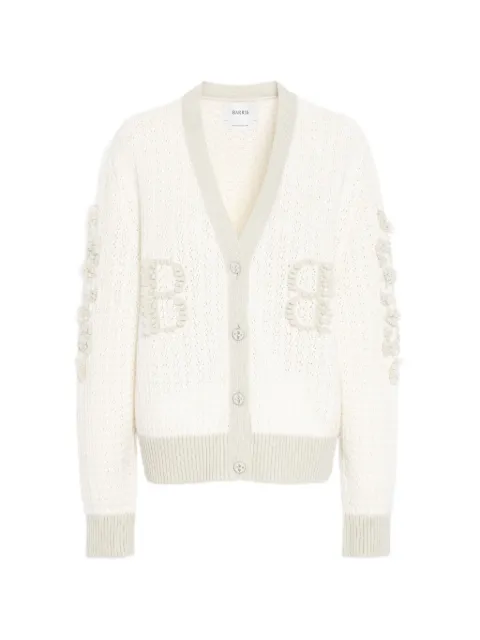Barrie B-logo cashmere cardigan