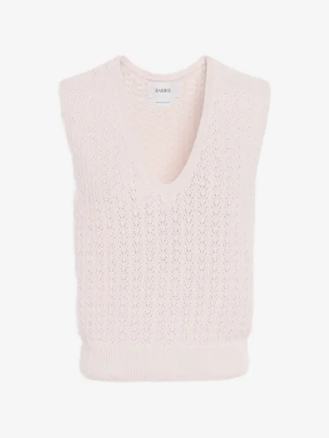 Barrie cashmere lace vest