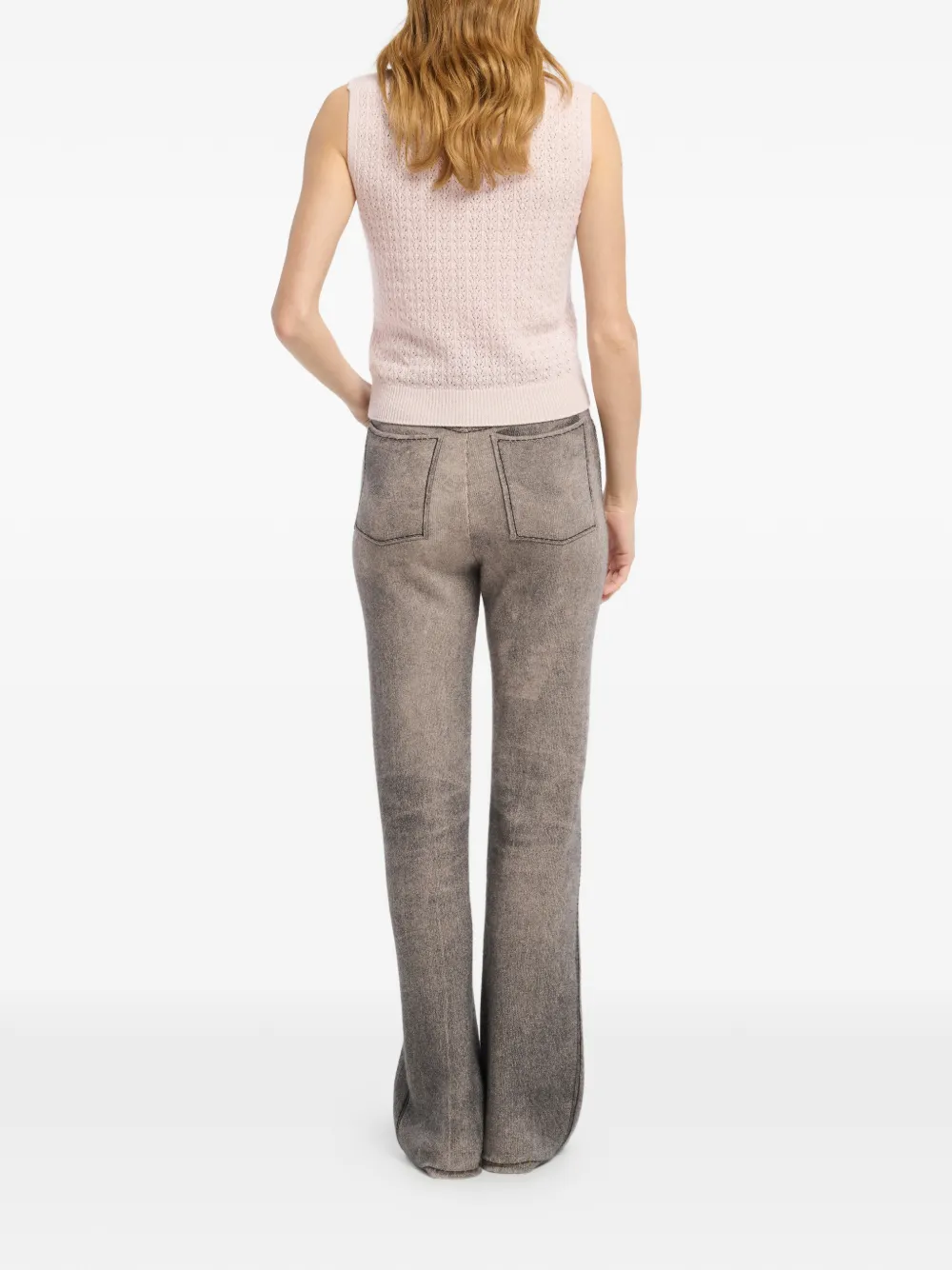 Barrie Kasjmier top met kant Roze