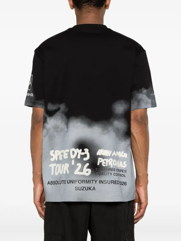 Y-3 Mercedes-AMG PETRONAS F1 Tシャツ Y-3 x Mercedes-AMG Petronas F1 logo-detail T-shirt | Black | FARFETCH
