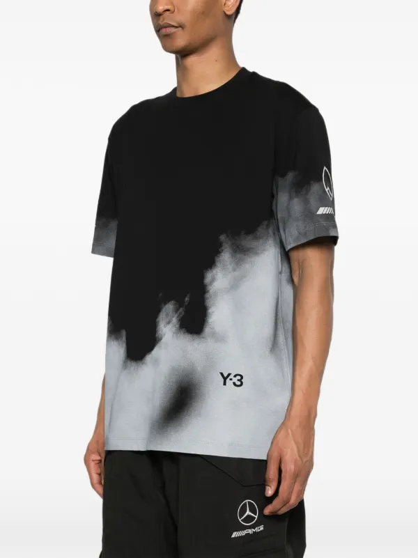 Y-3 x Mercedes-AMG Petronas F1 logo-detail T-shirt | Black | FARFETCH