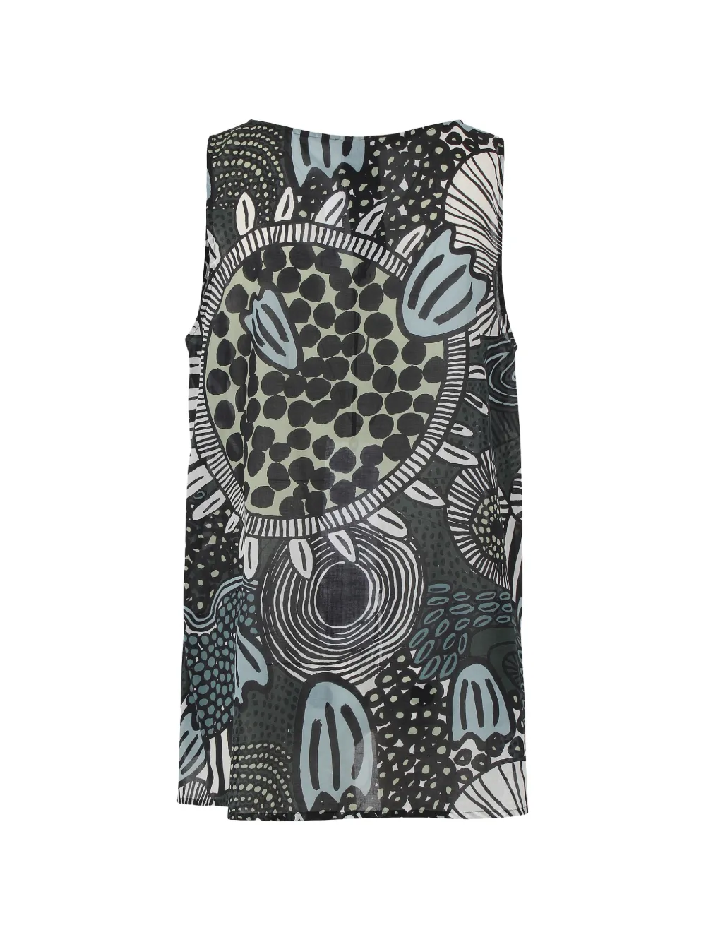  Black Label Top Con Estampado Abstracto - Negro 