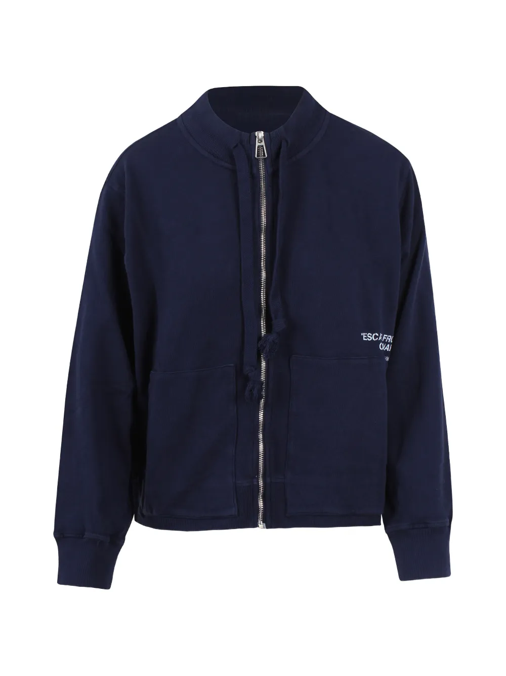 Noumeno Concetp zip-up drawstring sweatshirt - Blau
