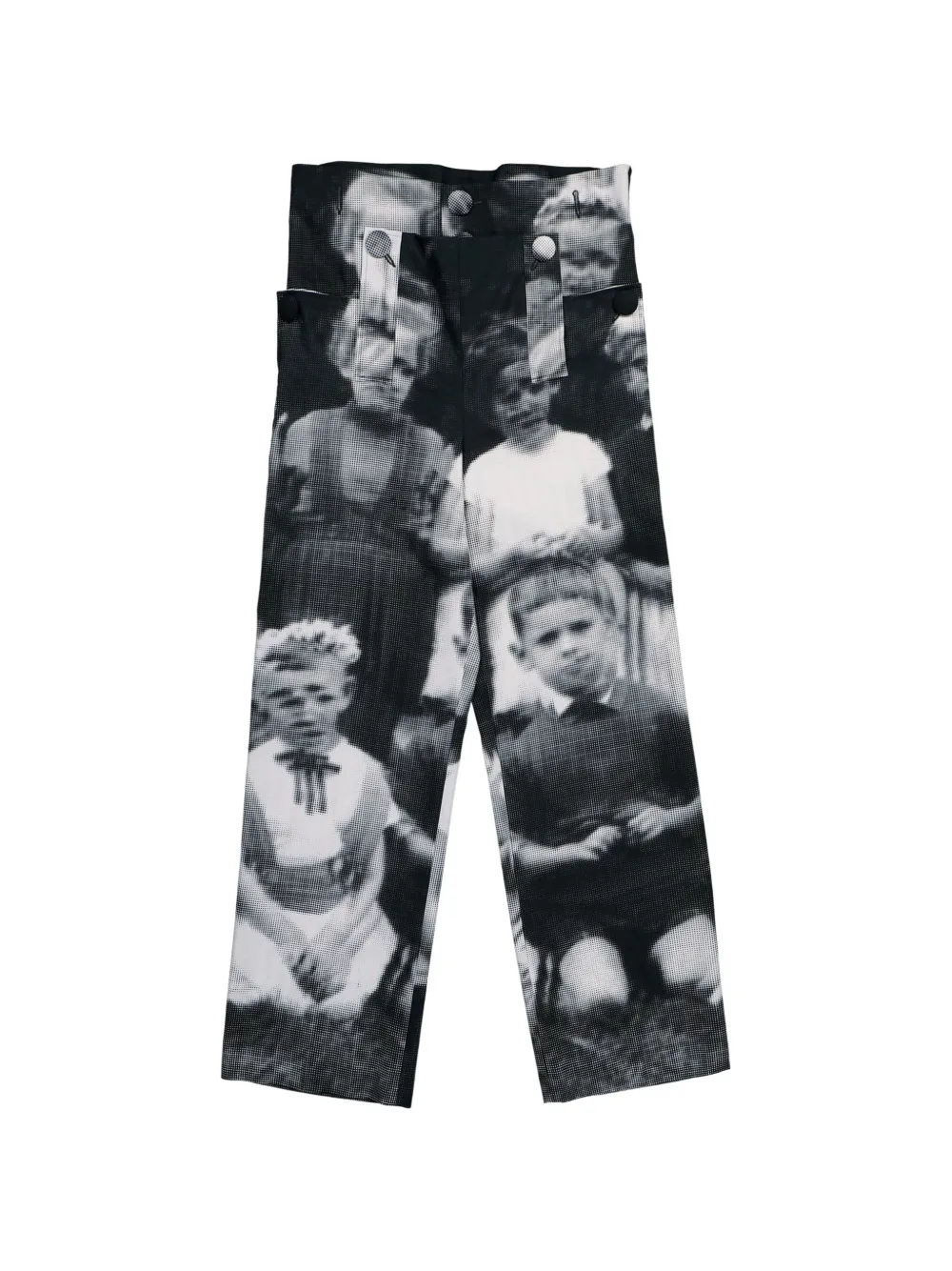 Walter Van Beirendonck glitch print trousers - Nero
