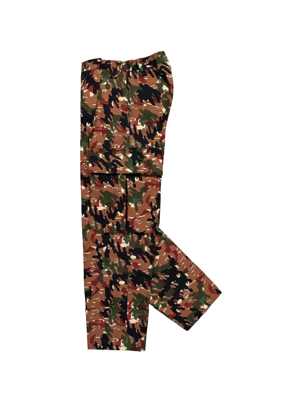 Walter Van Beirendonck Major Camouflage Pocket Trousers in Brown, view 3