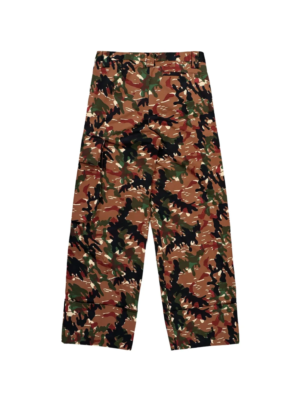 Walter Van Beirendonck Major Camouflage Pocket Trousers in Brown, view 2