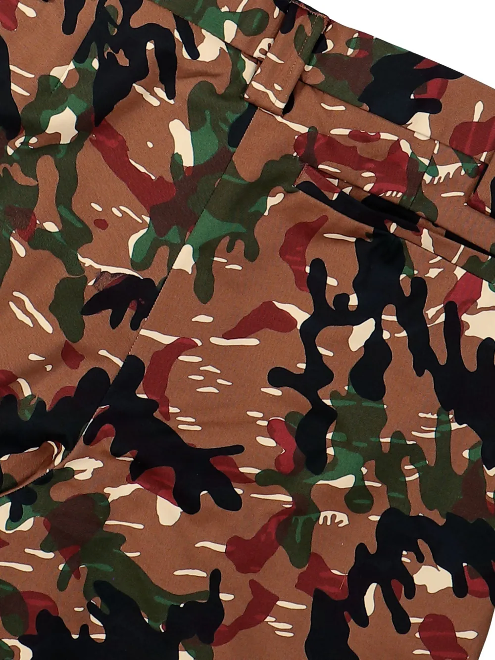 Walter Van Beirendonck Major Camouflage Pocket Trousers in Brown, view 5