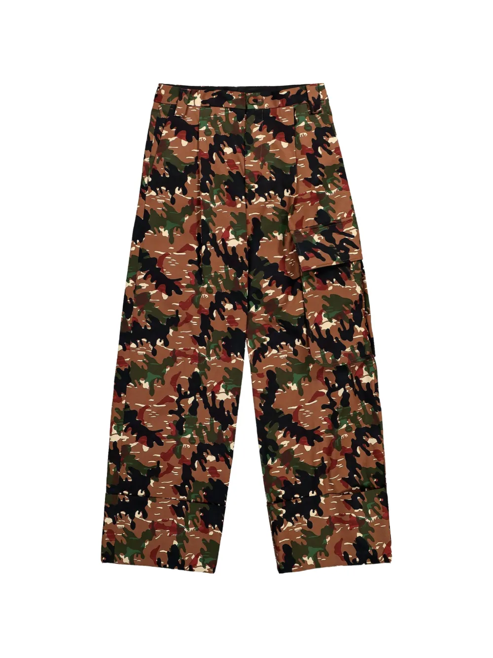 Walter Van Beirendonck Major camouflage pocket trousers - Marrone