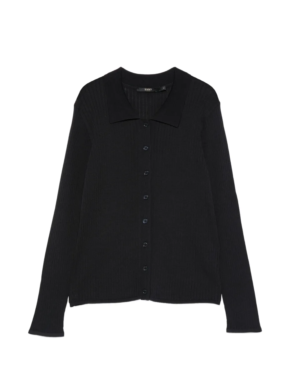 Seventy ribbed buttoned cardigan - Blu