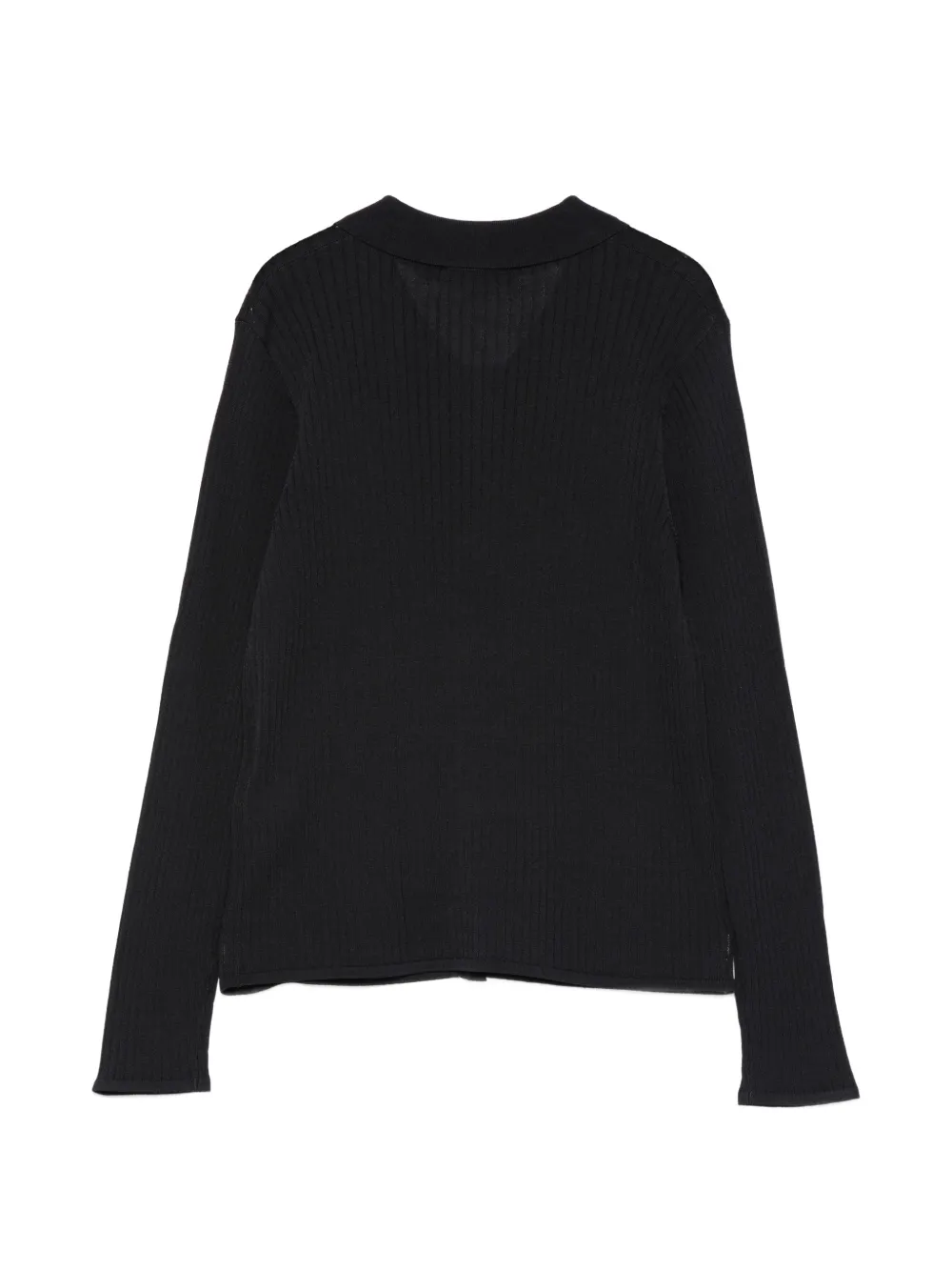 Seventy Geribbeld vest met knopen Blauw