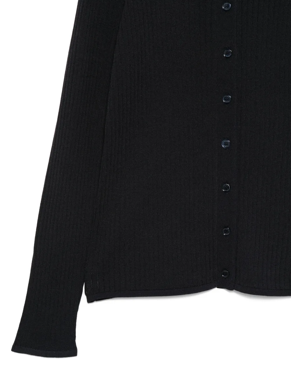Seventy Geribbeld vest met knopen Blauw