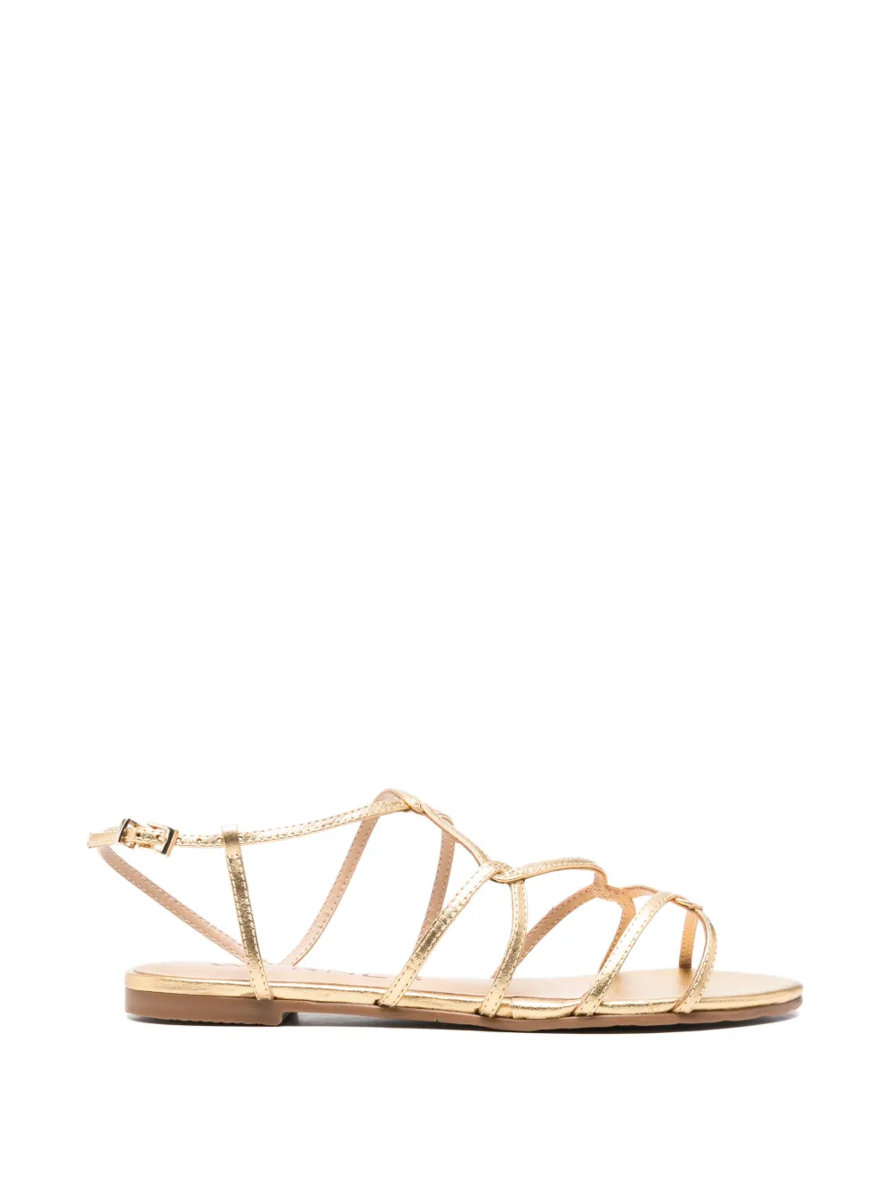 Werner strappy heeled sandals Goud