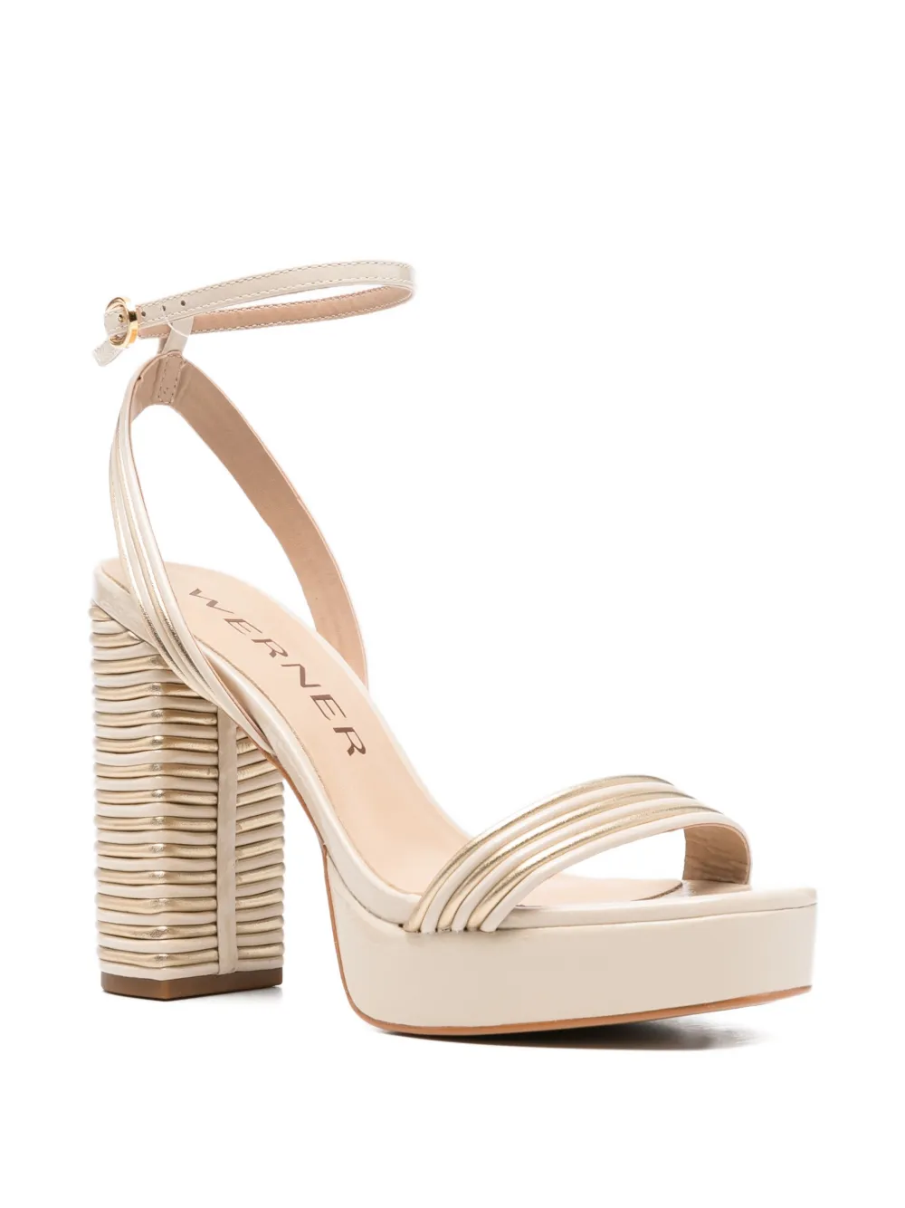 Werner platform heeled sandals Beige