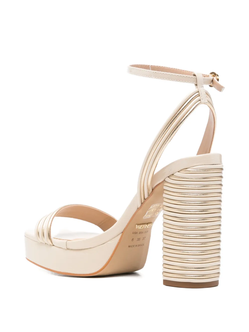 Werner platform heeled sandals Beige