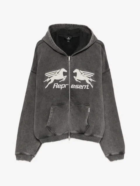 Represent Pegasus zip-fastening hoodie