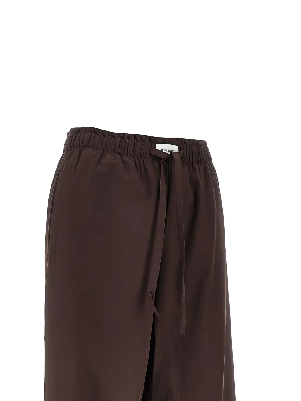  Entire Studios Drawstring Palazzo Trousers - Brown 