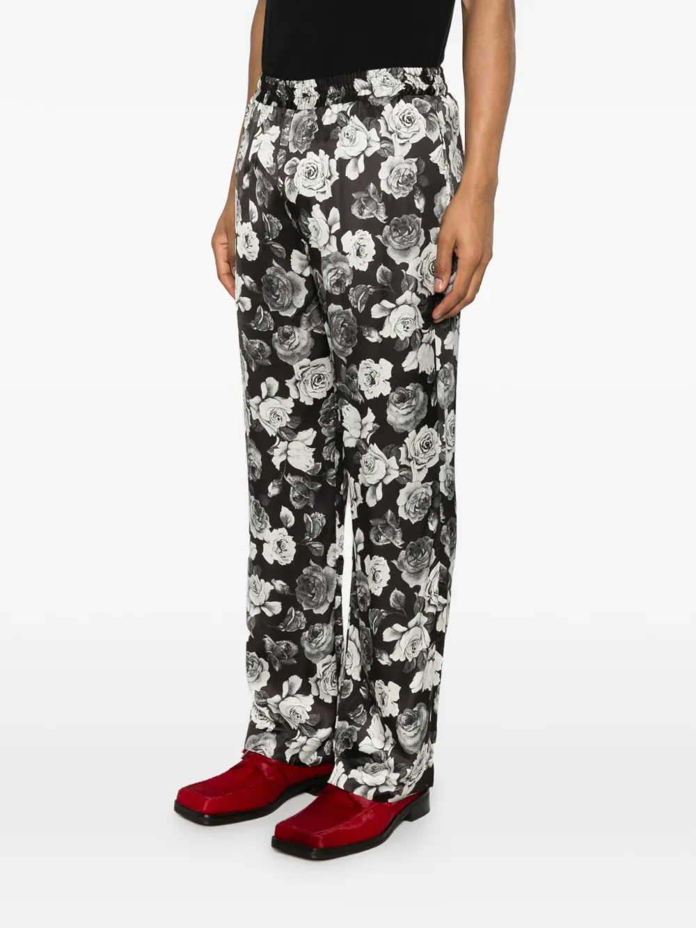 Ernest W. Baker Broek met bloemenprint Zwart