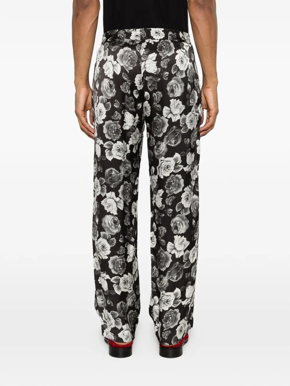 Ernest W. Baker Broek met bloemenprint Zwart