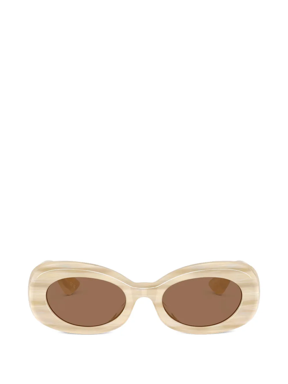 KHAITE x Oliver Peoples oval-frame sunglasses - Toni neutri