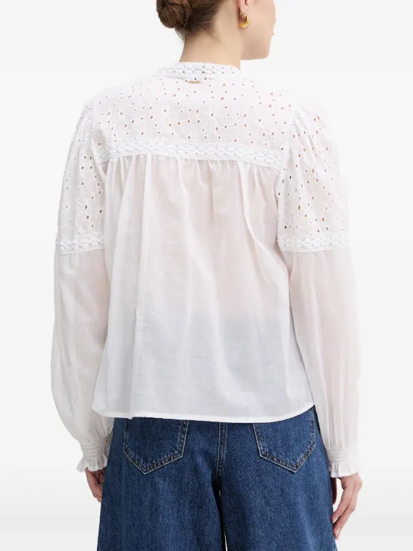 TWINSET アイレットレース ブラウス | ホワイト | FARFETCH JP